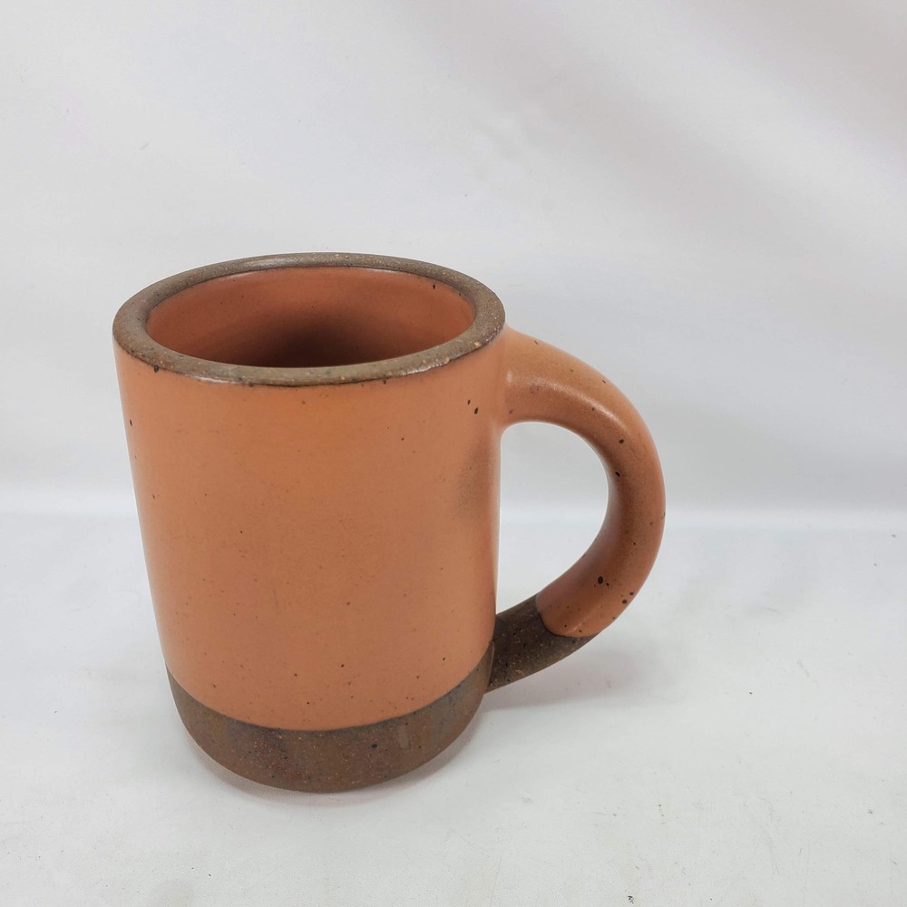 East Fork Pottery Mug Peachy Pink Terracotta Speckled Glazed Stoneware Modern - Picture 3 of 5